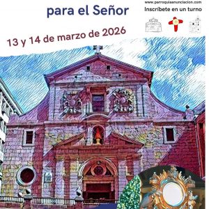 Cartel 24 horas para el Señor parroquia Anunciación