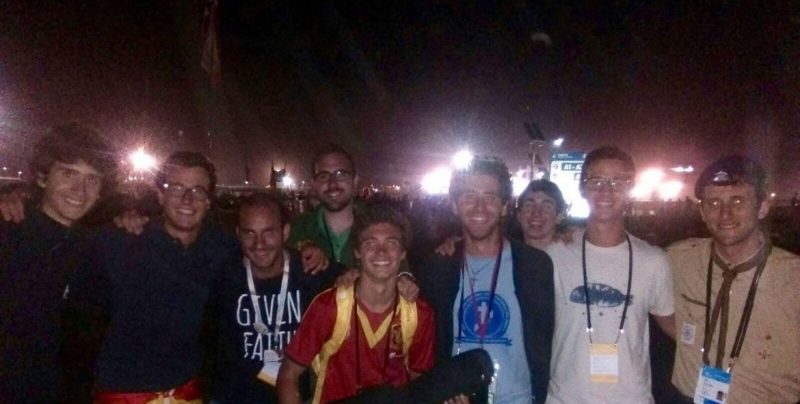 Abel en la JMJ de Cracovia en 2016