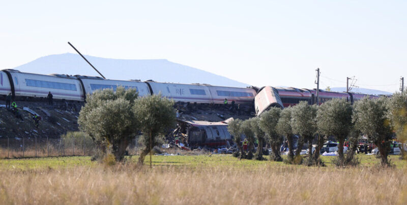 Imagen accidente de tren en Toledo