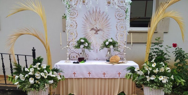 Altar procesión Octava del Corpus en Selaya
