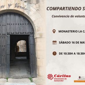 Cartel convivencia de voluntariado de Cáritas Diocesana de Santander
