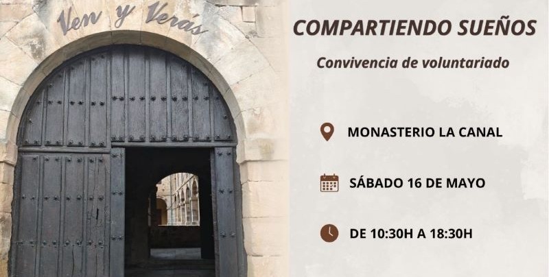 Detalle del cartel de la convivencia de voluntariado de Cáritas Diocesana de Santander