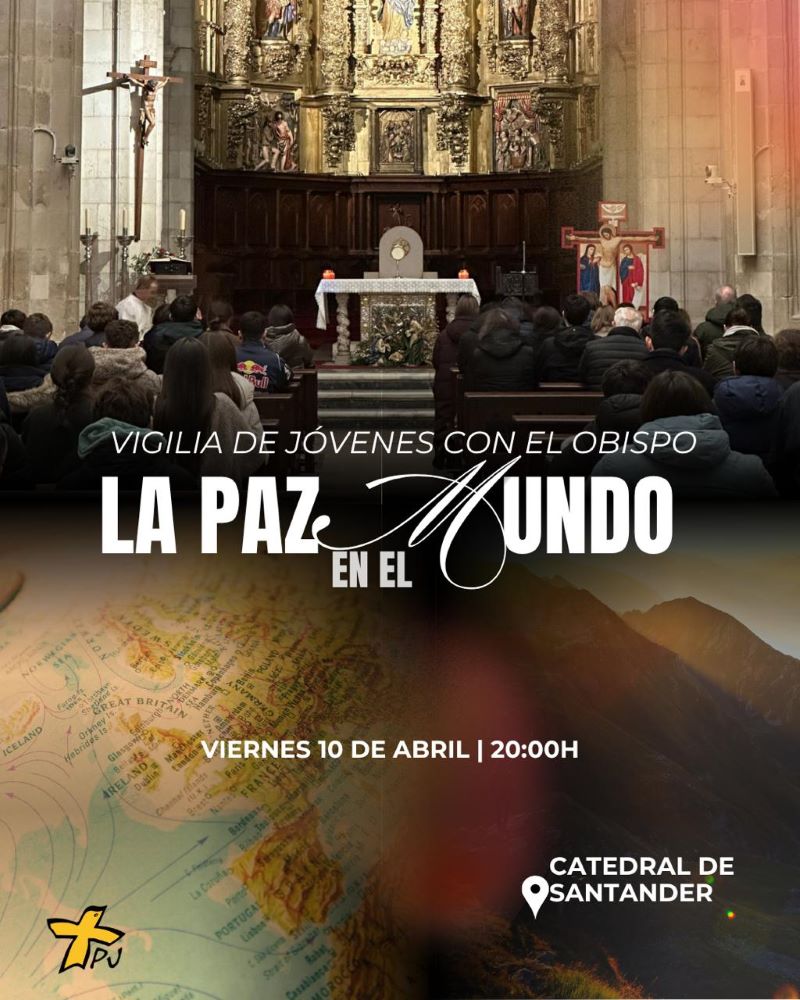 Cartel Vigilia Oración Jóvenes Abril 2026