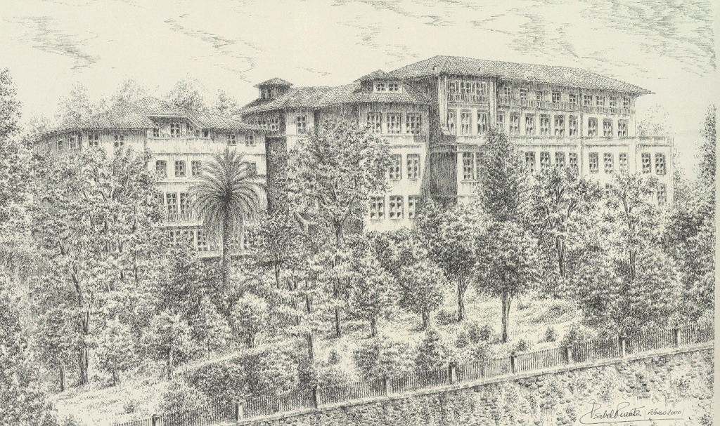 Colegio Escolapios Santander en sepia