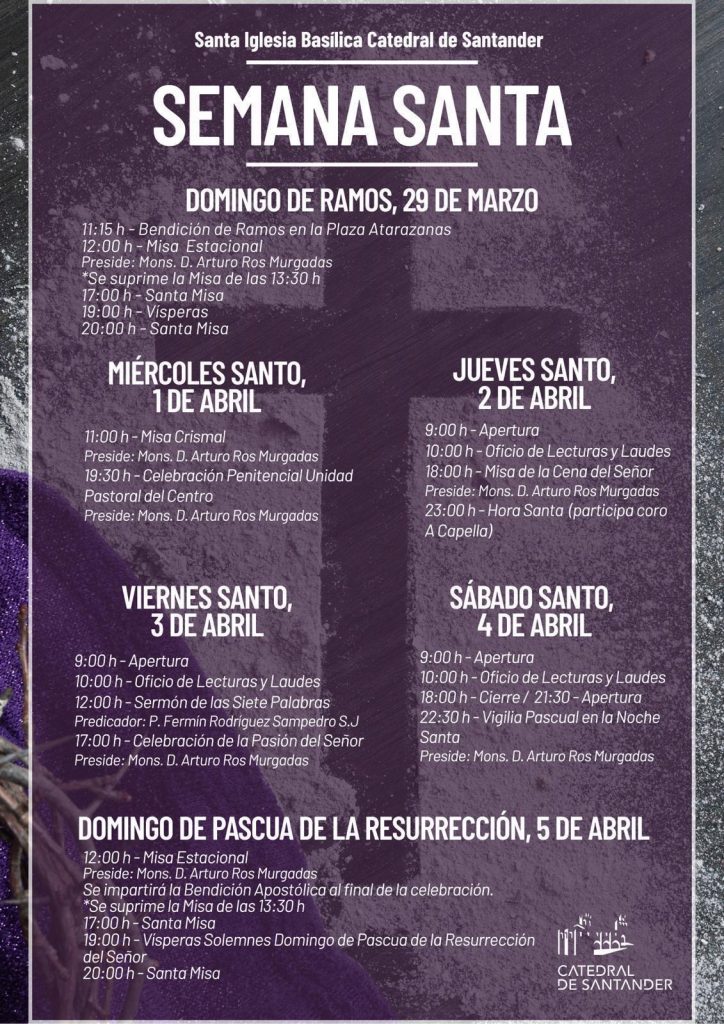 Horarios Catedral Semana Santa 26