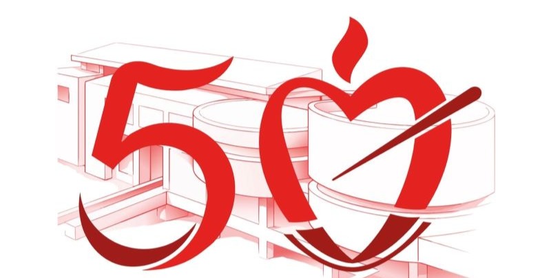 Logo conmemorativo de las bodas de oro del Colegio San Agustín Santander