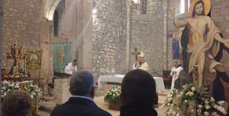 Misa con 'la Santuca' en el monasterio de Santo Toribio