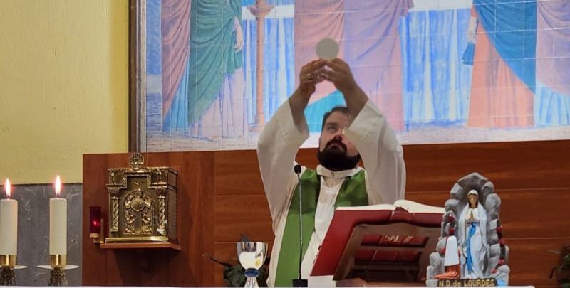 Misa por los enfermos en Villasana de Mena