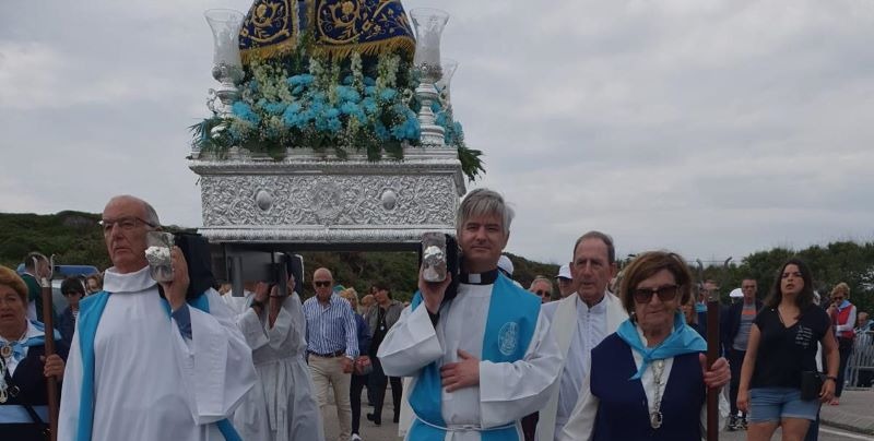 José Miguel Rodríguez en la procesión de la Virgen del Mar