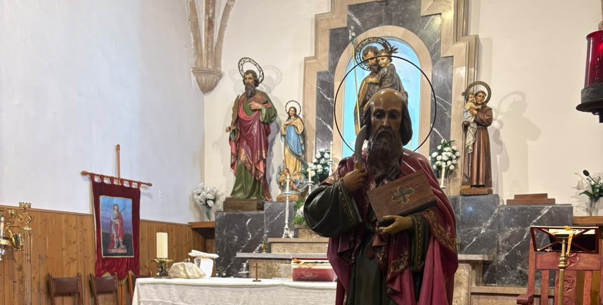 Imagen de san Bartolomé en Serdio