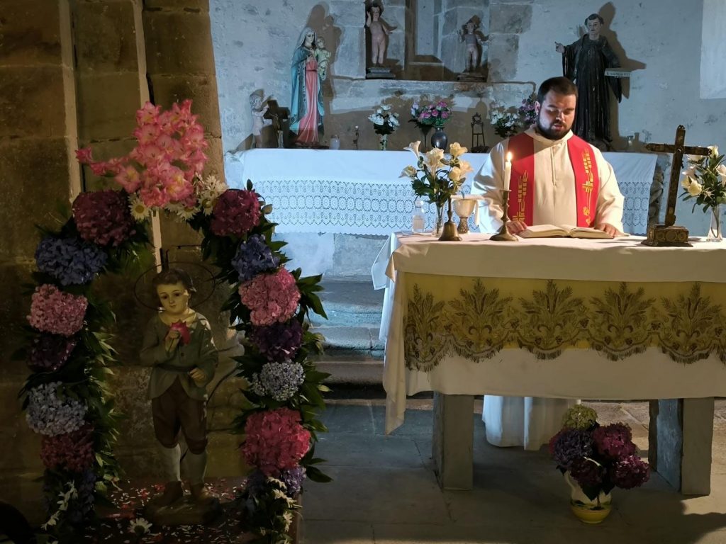 Misa en honor a san Pelayo en Ayega