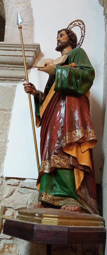 Imagen de santo Tomás parroquia Villaverde de Pontones