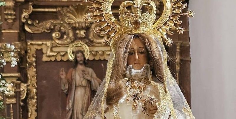 Imagen de la Virgen del Camino en Molledo