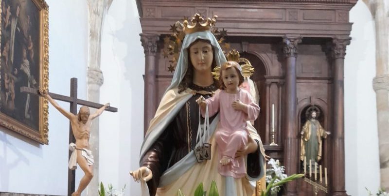 Virgen del Carmen en Oruña