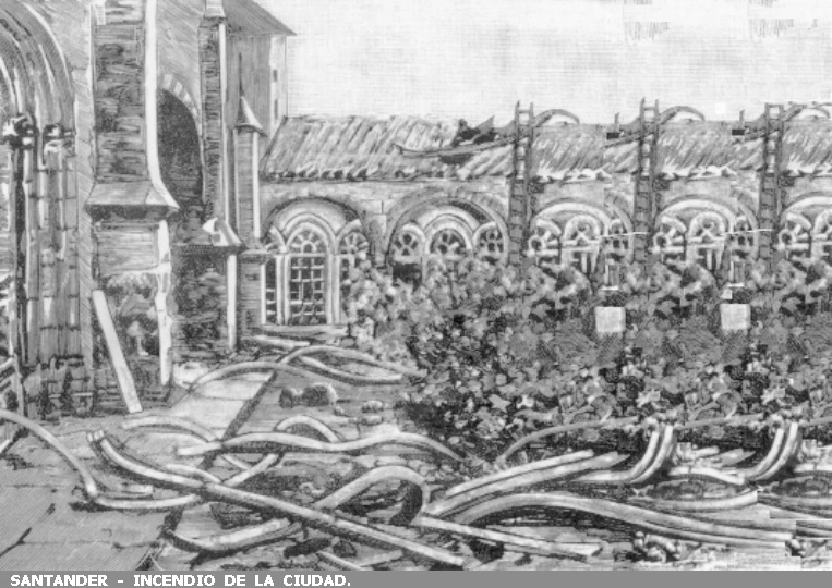 Incendio Catedral de Santander